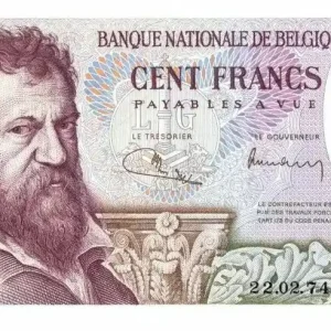 Billet Belgique 100 Francs Lambert Lombard - Allégorie - 1974 Dernière Chance