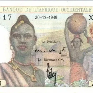 Fait Main Billet B A O 5 Francs Femmes - Pirogue - 1949