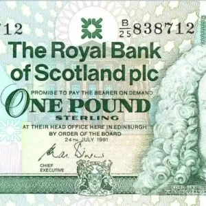 Billet Ecosse 1 Pound Lord Ilay - Château Edinbourg - 1991 Acheter Direct