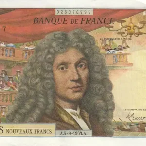 Billet France 500 NF Molière - L.11 - 05-09-1963 Paiement Sécurisé