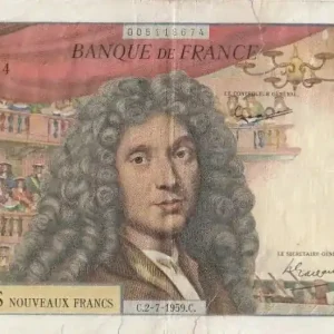 Petit Prix Billet France 500 NF Molière - B.3 - 02-07-1959