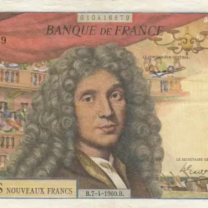 Artisanat Billet France 500 NF Molière - Série E.5 - 07-04-1960