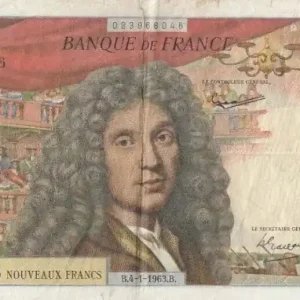 Promotion Saisonnière Billet France 500 NF Molière - P.10 - 04-01-1963
