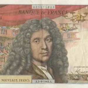 Billet France 500 NF Molière - C.11 - 05-09-1963 Authentique