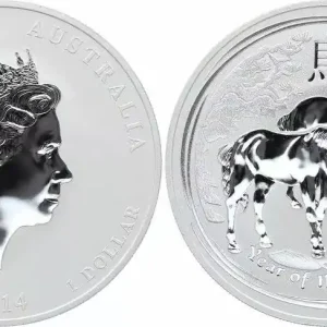 Australie 1 Dollar Elisabeth II - Chevaux Once Argent 2014 Paiement Sécurisé