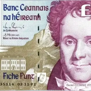 Offre Exclusive Billet Irlande 20 Pounds D. O'Connell - Dublin - 1992