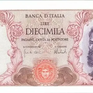 Authentique Billet Italie 10000 Lire Michelange - 1973