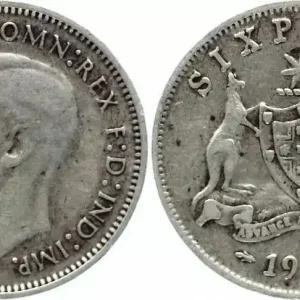 Livraison Gratuite Australie 6 Pence George VI - 1945