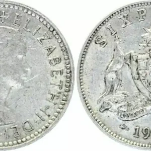Expédié Aujourd’hui Australie 6 Pence Elizabeth II - 1958