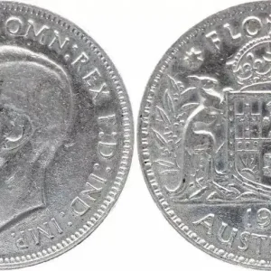 Soldes Australie 1 Florin George VI - Argent - 1943