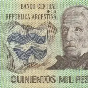 Prix Réduit Billet Argentine 500000 Pesos J. San Martin - Fondation de Buenos Aires - 1980