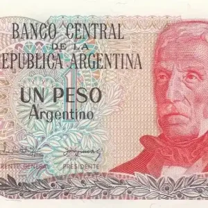 Billet Argentine 1 Peso Argentino Argentino, J. San Martin - A - 1983 Meilleur Choix