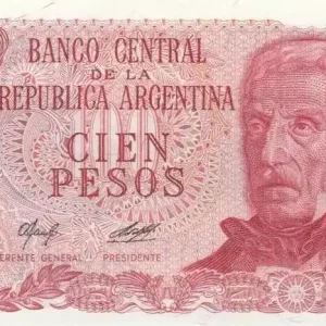 Usine Directe Billet Argentine 100 Pesos, J. San Martin - Ushuaia J. San Martin - Port d'Ushuaia - 1978