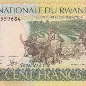 Bon Plan Billet Rwanda 100 Francs Travaux des champs - 2003