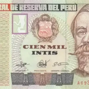 Commander Maintenant Billet Pérou 100000 Intis F. Bolognesi - Lac Titicaca - 1989