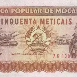 Billet Mozambique 50 Meticais Défilé militaire - 1986 Offre Spéciale