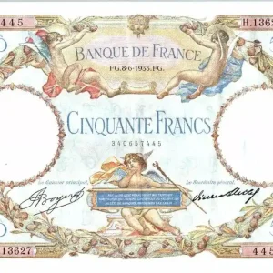 Billet France 50 Francs Luc Olivier Merson - 8-06-1933 Série H.13627 445 Tendance