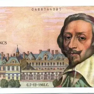 Billet France 10 NF Richelieu - 07-12-1961 Série S.187 Original
