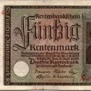 Billet Allemagne 50 Rentenmark Freiherr vom Stein - 06-07-1934 Quantité Limitée