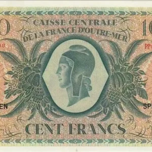 Promotion Billet Guadeloupe 100 Francs Marianne - 02-02-1944 Spécimen Série PP