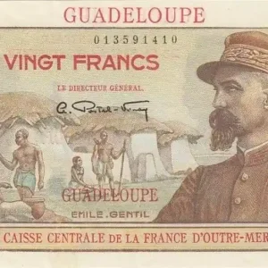 Billet Guadeloupe 20 Francs Emile Gentil - 1946 Série L.6 Expédition Rapide