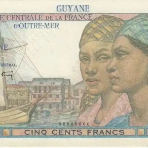 Billet Guyane Française 500 Francs Pointe à Pitre - 1946 Spécimen Nouvel Arrivage
