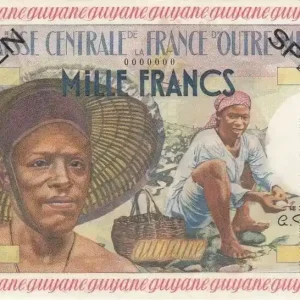 Promotion Billet Guyane Française 1000 Francs Pêcheur - Type 1955 Spécimen n°65