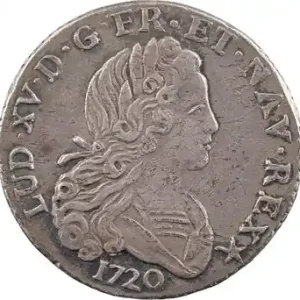 Vente Directe Louis XV, petit louis d’argent, 1720 Montpellier