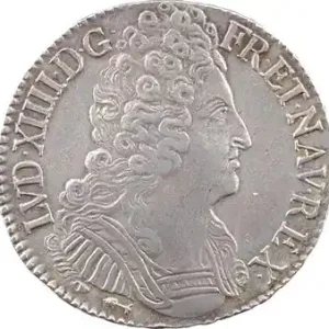 Louis XIV, écu aux trois couronnes, 1709 Besançon Marque