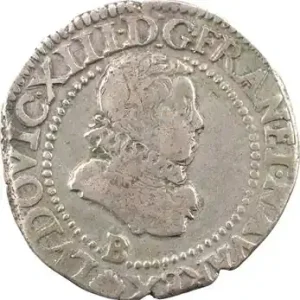 Louis XIII, demi-franc 3e type, 1615 Rouen Affaire À Saisir