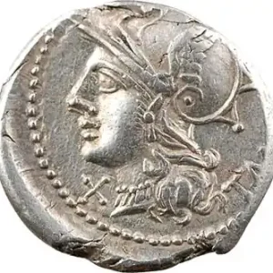 Expédié Aujourd’hui Baebia, denier, Rome, 137 av. J.-C.