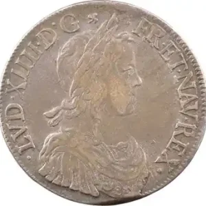 Louis XIV, écu à la mèche longue, 1649 Montpellier Premium