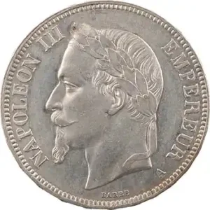 Second Empire, 5 francs tête laurée, 1870 Paris Achetez Aujourd’hui