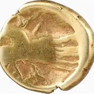 Haute Qualité Morins, quart de statère dit au pseudo-casque, c.70-50 av. J.-C.