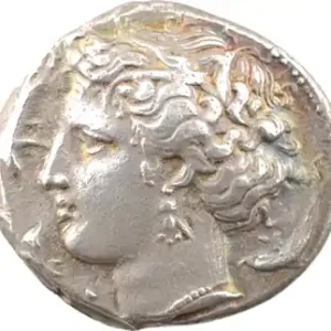 Must-Have Sicile, monnayage siculo-punique, tétradrachme, IVe s. av. J.-C