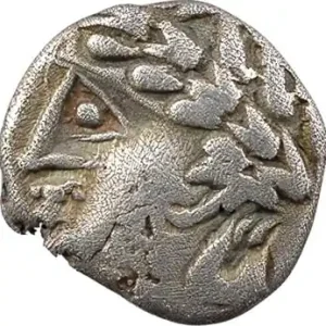 Seulement Aujourd’hui Allobroges, denier au profil stylisé, IIe-Ier s. av. J.-C.