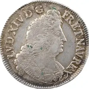 Louis XIV, demi-écu aux palmes, 1694 Besançon Gros Lot