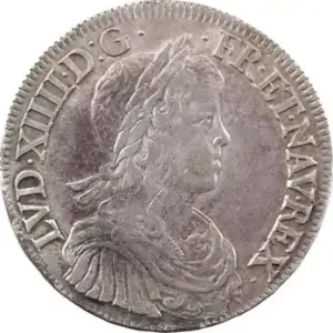 Offre Exclusive Louis XIV, écu à la mèche longue, 1652 Rouen