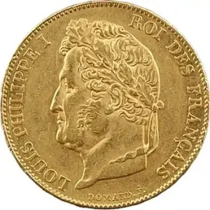 Louis-Philippe Ier, 20 francs Domard, 1848 Paris Meilleure Qualité