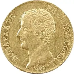 Prix Choc Consulat, 20 francs, An 12 Paris