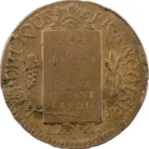 Convention, sol aux balances, 1793 Strasbourg Prix Cassé