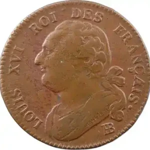 Retour Gratuit Constitution, 12 deniers FRANÇAIS, An 4, 1792 Strasbourg