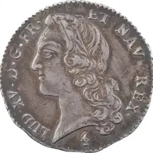 Commander Maintenant Louis XV, cinquième d’écu au bandeau, 1770 Paris