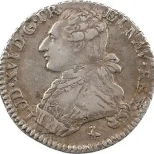 Vente Flash Louis XVI, cinquième d’écu aux branches d’olivier, 1782 Paris