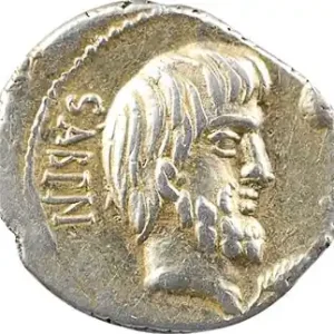 Nouveauté Tituria, denier, Rome, 89 av. J.-C.