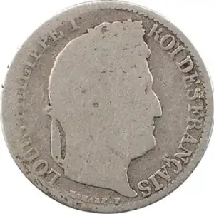 Louis-Philippe Ier, 1/2 franc, 1839 Paris variété frappe médaille Original