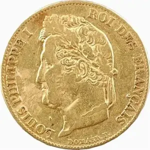 Livraison Mondiale Louis-Philippe Ier, 20 francs Domard, 1840 Paris