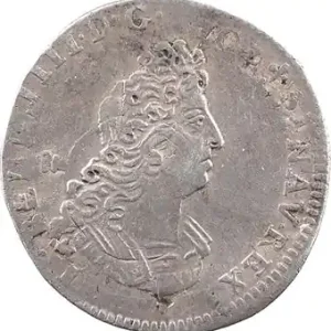 Soldes Louis XIV, douzième d’écu aux huit L, 2e type, 1704 Paris