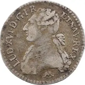 Louis XVI, dixième d’écu aux rameaux d’olivier, 1788 Montpellier Réduction