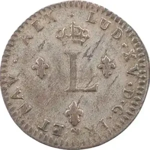 Louis XV, double sol, 1762 Strasbourg Réduction